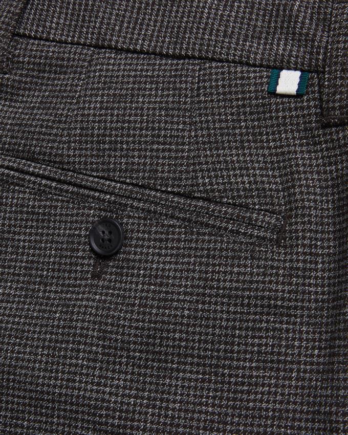 Spodnie Męskie Ted Baker Irvine Fit Puppytooth Szare Polska | PL-FYMEX7940
