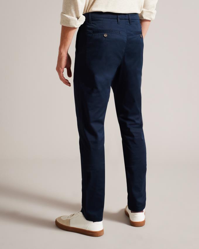 Spodnie Męskie Ted Baker Irvine Slim Fit Granatowe Polska | PL-HYFPR1365