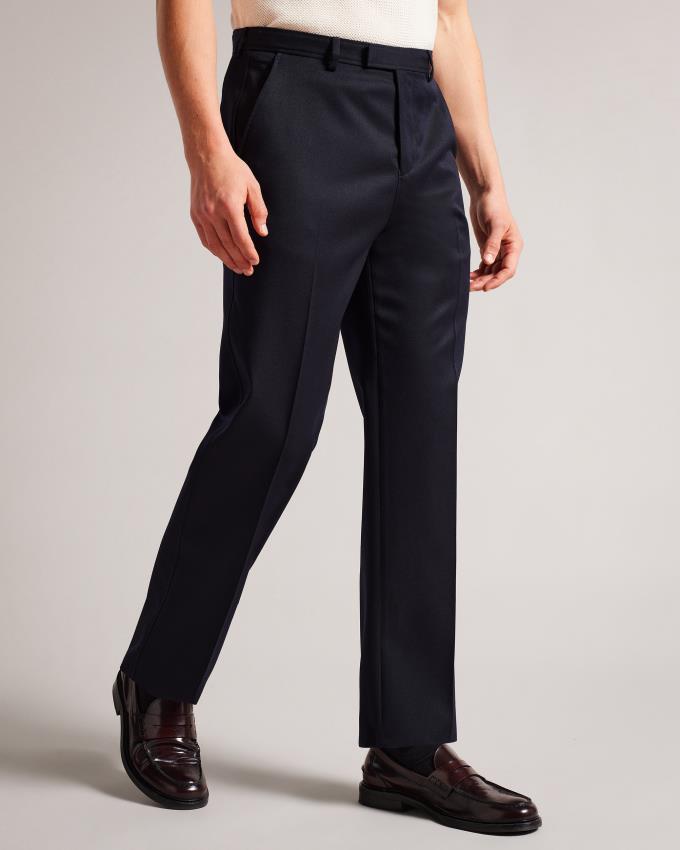 Spodnie Męskie Ted Baker Leyden Fit Granatowe Polska | PL-CFAMQ3769