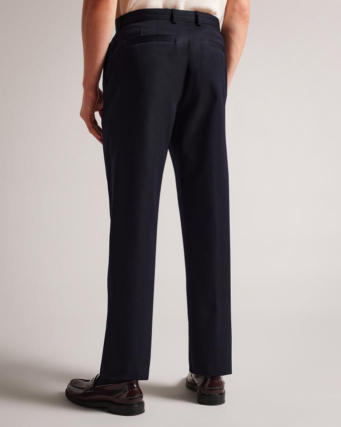 Spodnie Męskie Ted Baker Leyden Fit Granatowe Polska | PL-CFAMQ3769
