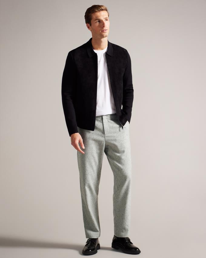 Spodnie Męskie Ted Baker Marled Wool Rich Głęboka Szare Polska | PL-ZKBXE3127