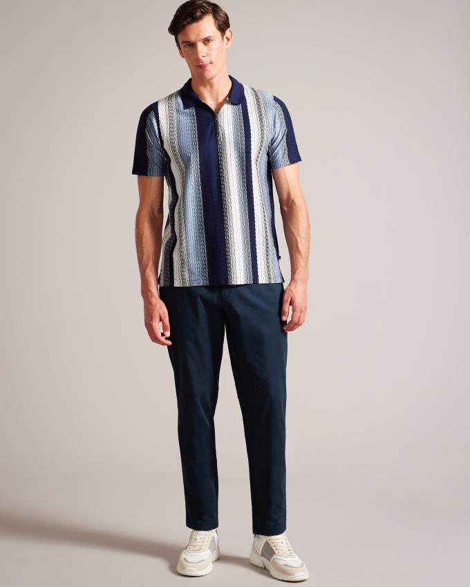 Spodnie Męskie Ted Baker Regular Fit Granatowe Polska | PL-FLNWU4018