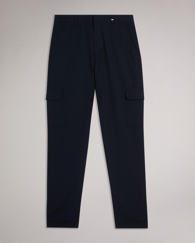 Spodnie Męskie Ted Baker Slim Fit Cargo Granatowe Polska | PL-JLIDT9512