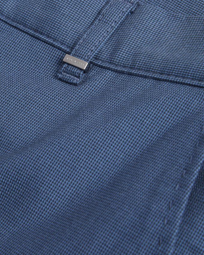 Spodnie Męskie Ted Baker Slim Fit Dogtooth Granatowe Polska | PL-RHDKC5482