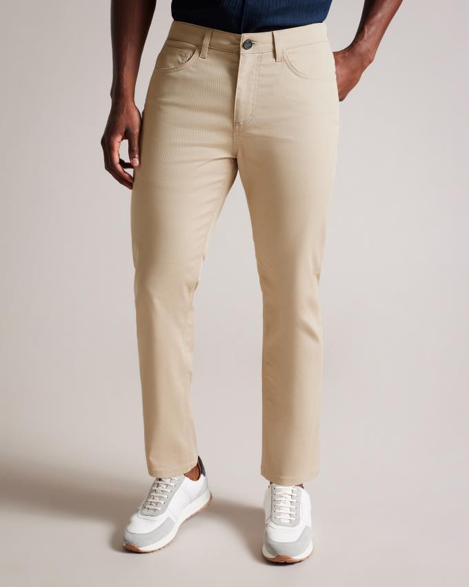 Spodnie Męskie Ted Baker Slim Fit Twill Szare Polska | PL-AEICK8495