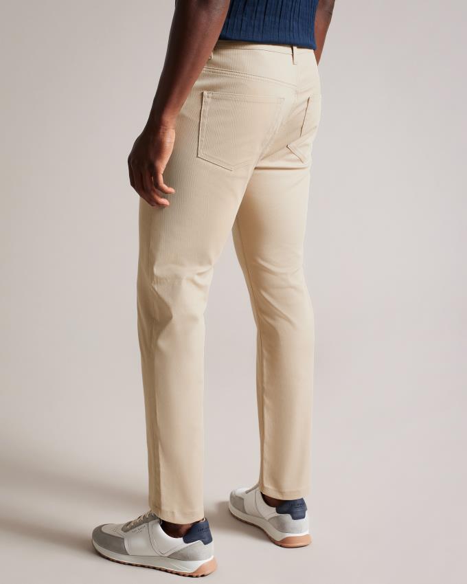 Spodnie Męskie Ted Baker Slim Fit Twill Szare Polska | PL-AEICK8495