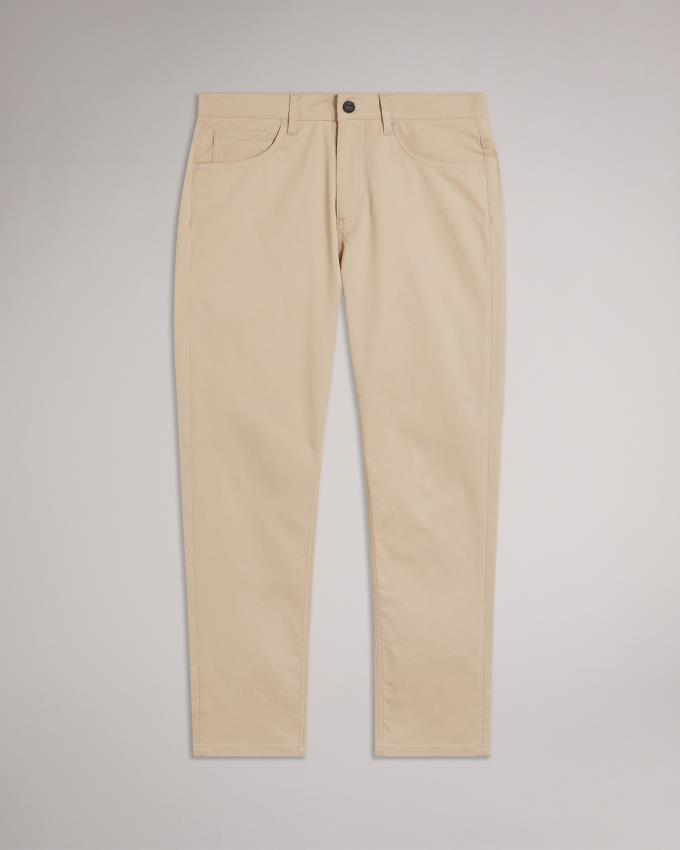 Spodnie Męskie Ted Baker Slim Fit Twill Szare Polska | PL-AEICK8495