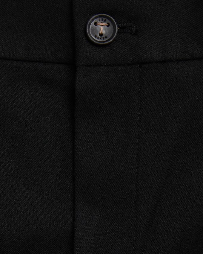 Spodnie Męskie Ted Baker Slim Fit With Drawcord Waist Czarne Polska | PL-DAKSI0268