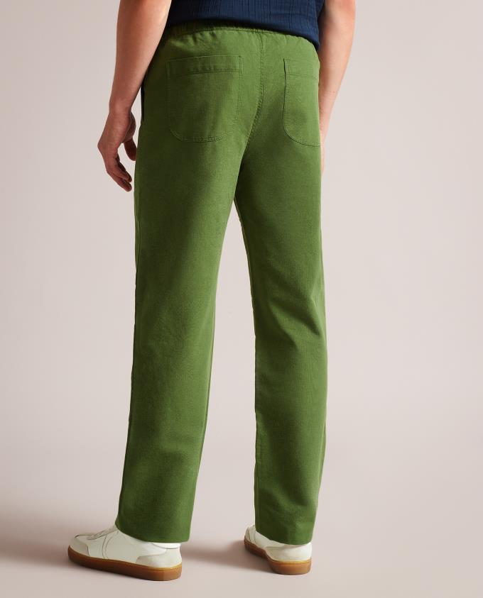 Spodnie Męskie Ted Baker Tie Waist Khaki Polska | PL-WZFGK6041