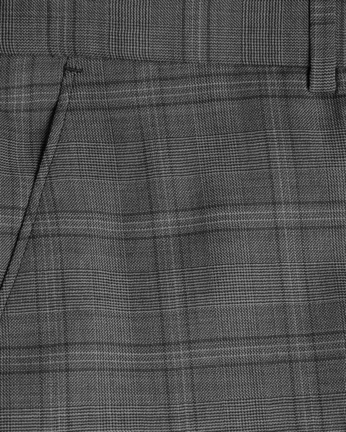 Spodnie Męskie Ted Baker Wool Check Suit Szare Polska | PL-PMKBO0415