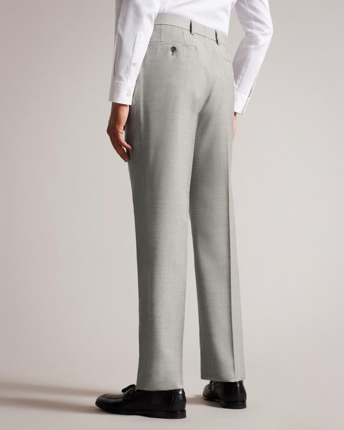 Spodnie Męskie Ted Baker Wool Cross Hatch Suit Szare Polska | PL-JQHEI0945