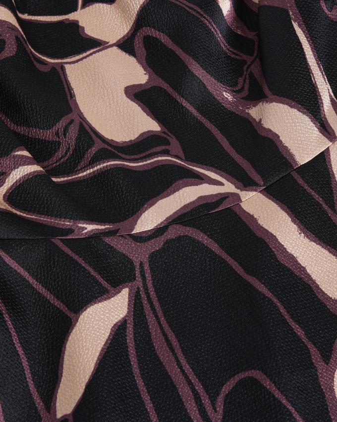 Sukienka Damskie Ted Baker Abstract Print Mini Czarne Polska | PL-UVQFG9275