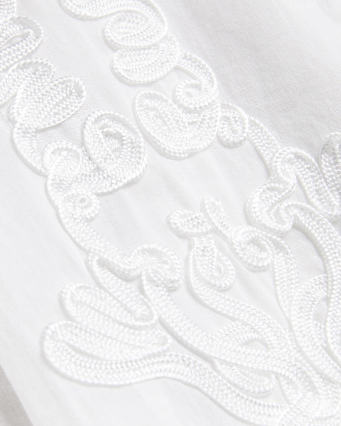 Sukienka Damskie Ted Baker Embroidered Cold Shoulder Maxi Cover Up Białe Polska | PL-KIZDP9035