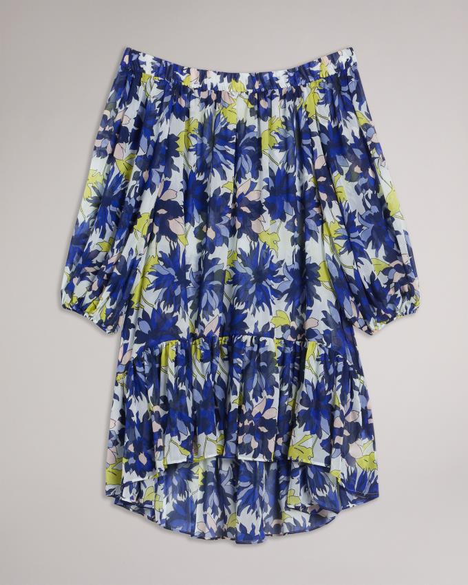 Sukienka Damskie Ted Baker Floral Off The Shoulder Cover Up Beżowe Polska | PL-HOIJQ9132