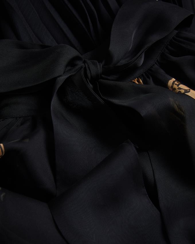 Sukienka Damskie Ted Baker Gilded Floral Maxi With Pleated Niebieskie Polska | PL-JMXPY6710