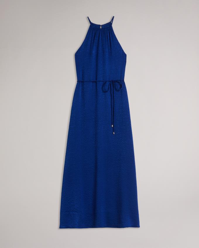 Sukienka Damskie Ted Baker Halter Neck Midaxi Jasny Niebieskie Polska | PL-VETYP0214