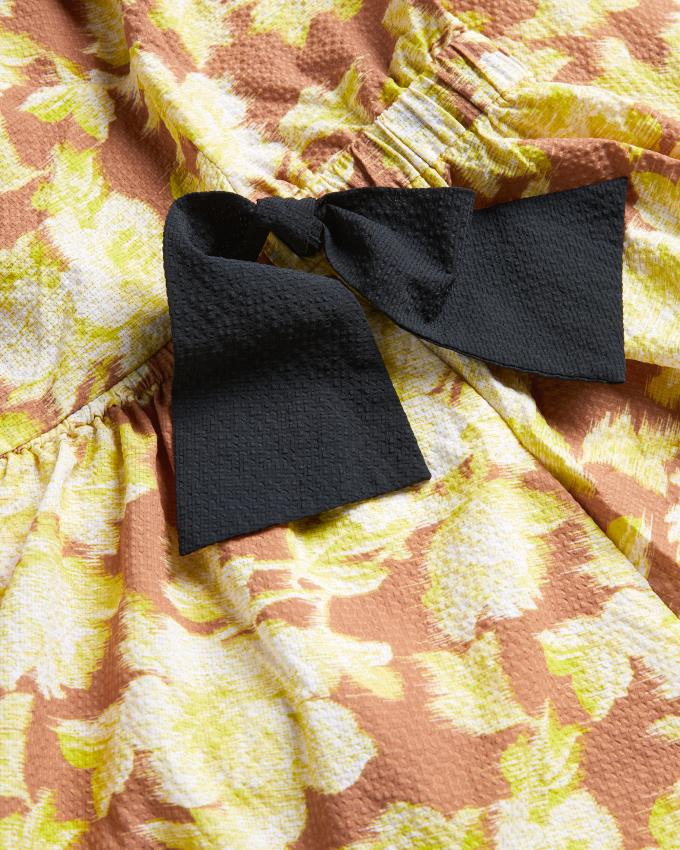 Sukienka Damskie Ted Baker Tie Detail One Shoulder Midi Brązowe Polska | PL-FVZIT5380
