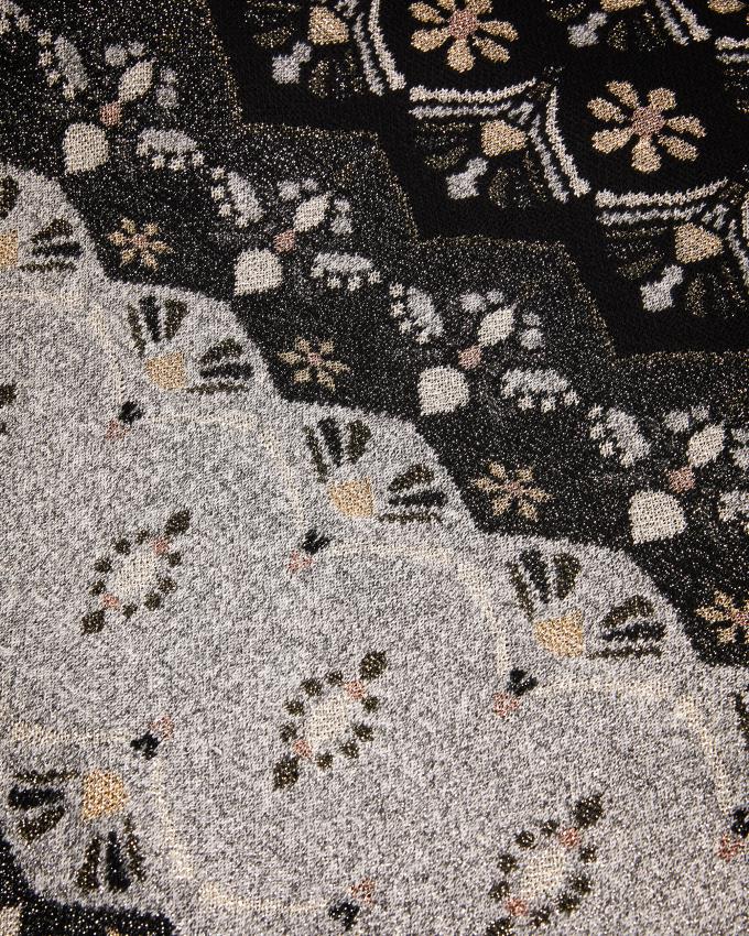 Sweter Damskie Ted Baker Crystal Embellished Fair Isle Czarne Polska | PL-DISGV5629