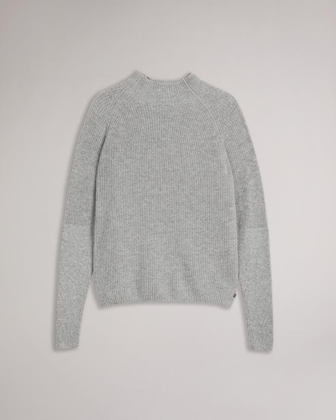 Sweter Damskie Ted Baker Engineered Knit Szare Polska | PL-WIFMG6071