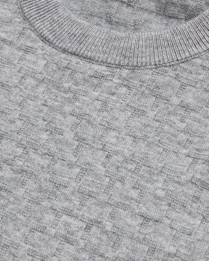 Sweter Męskie Ted Baker Long Sleeve T Knit Szare Polska | PL-GYLUA3657