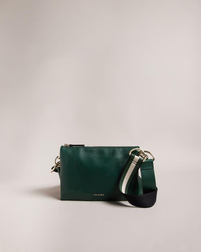 Torba Crossbody Damskie Ted Baker Branded Webbing Ciemny Zielone Polska | PL-HEGAM6254