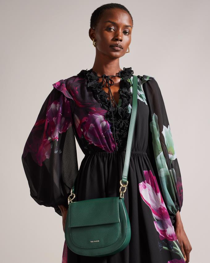 Torba Crossbody Damskie Ted Baker Branded Webbing Satchel Ciemny Zielone Polska | PL-INYHO1965