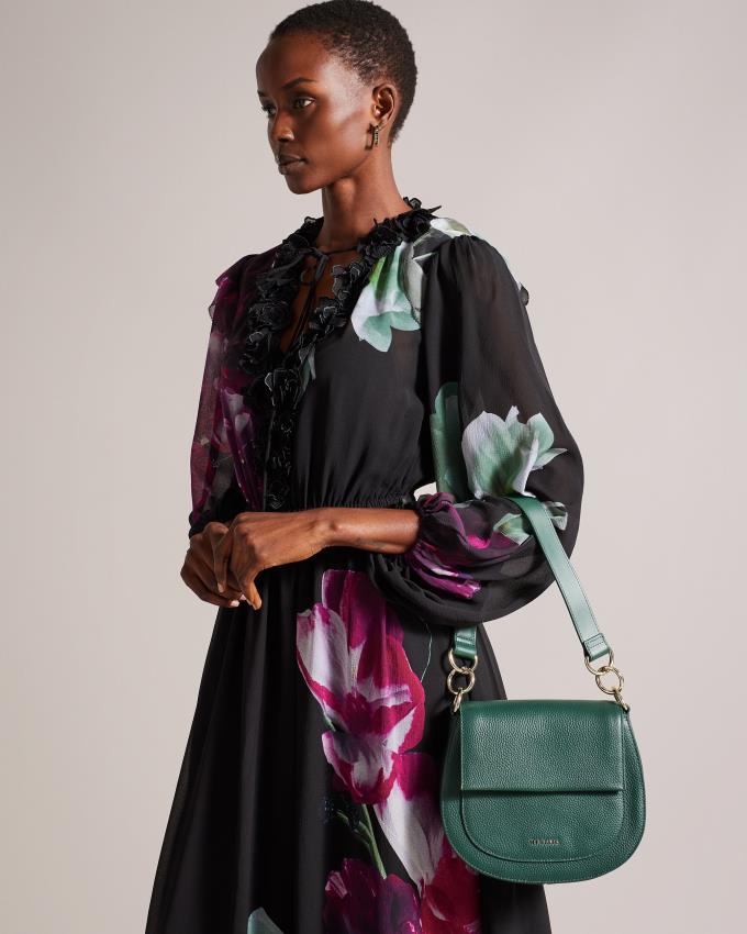 Torba Crossbody Damskie Ted Baker Branded Webbing Satchel Ciemny Zielone Polska | PL-INYHO1965