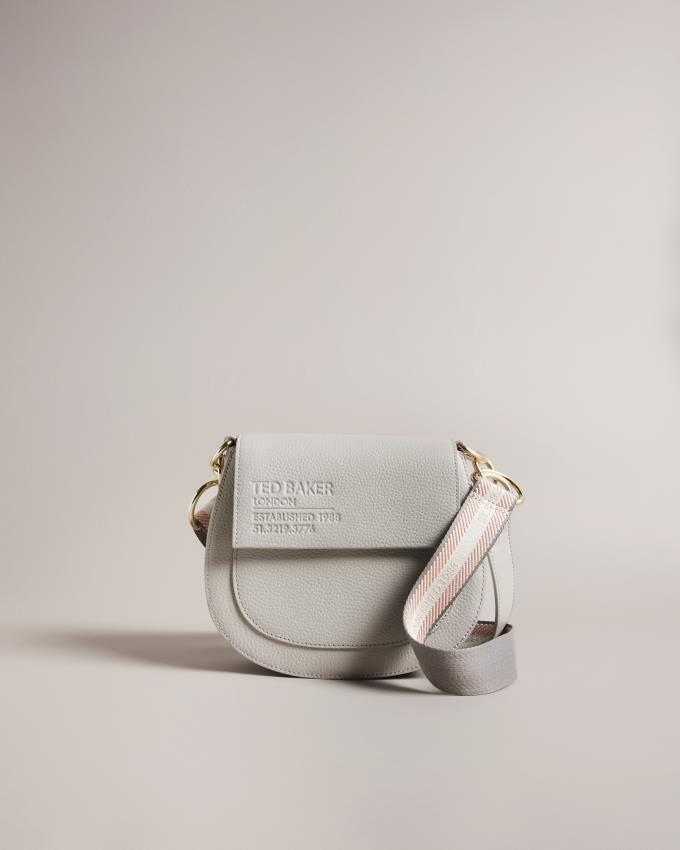 Torba Crossbody Damskie Ted Baker Branded Webbing Satchel Głęboka Szare Polska | PL-QSVNP2906
