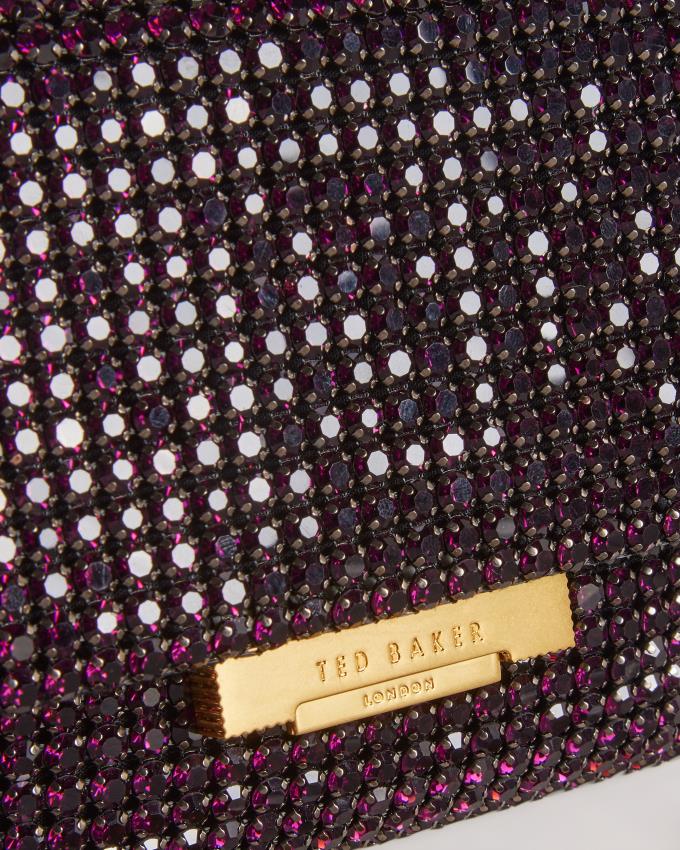Torba Crossbody Damskie Ted Baker Crystal Mini Jasny Fioletowe Polska | PL-LFHXZ8052