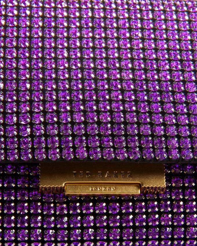 Torba Crossbody Damskie Ted Baker Crystal Mini Jasny Fioletowe Polska | PL-LFHXZ8052