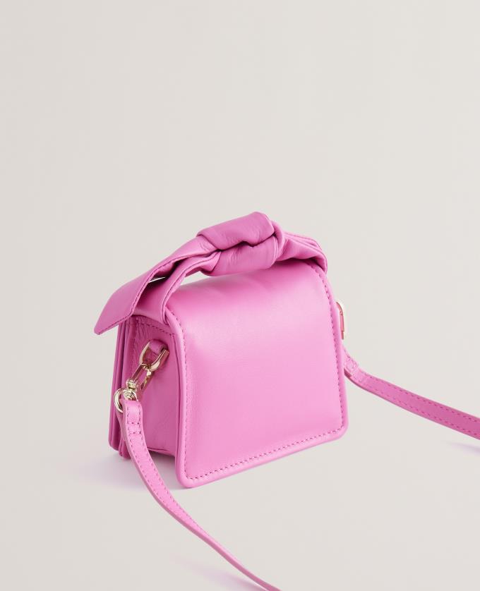 Torba Crossbody Damskie Ted Baker Mini Bow Knot Głęboka Różowe Polska | PL-MSBIG5720