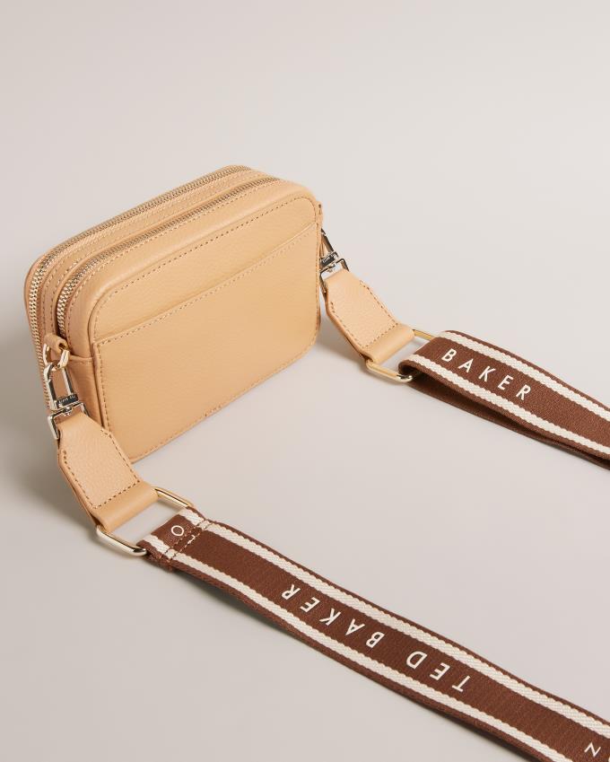 Torba Crossbody Damskie Ted Baker Mini Webbing Camera Brązowe Polska | PL-TQWCS3129