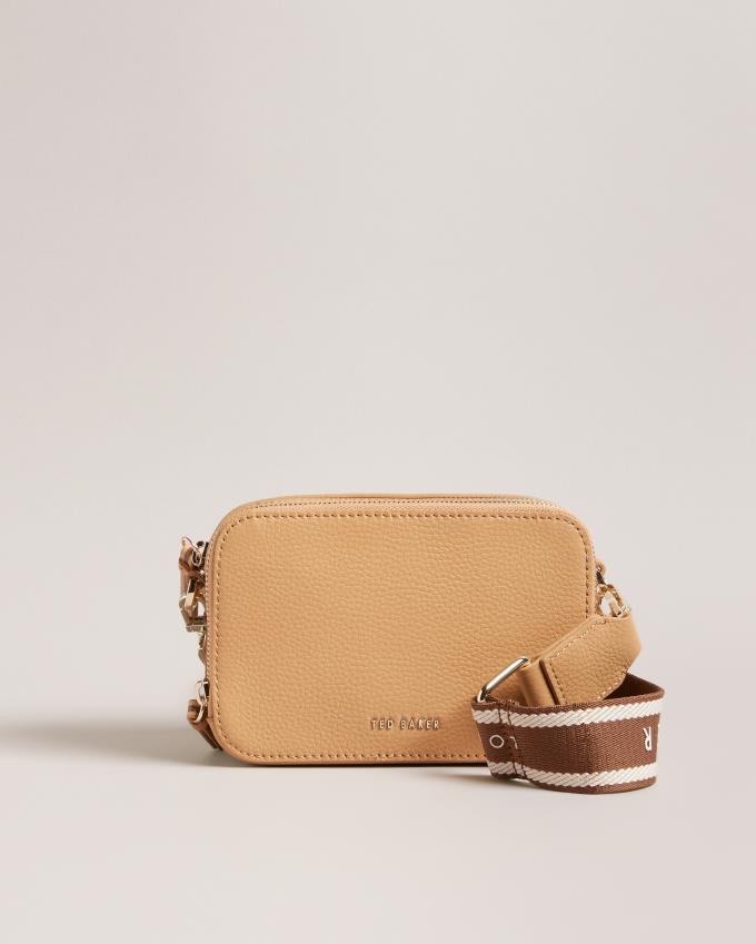 Torba Crossbody Damskie Ted Baker Mini Webbing Camera Brązowe Polska | PL-TQWCS3129