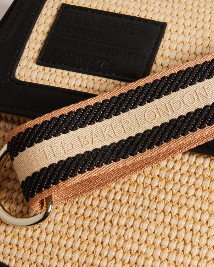 Torba Crossbody Damskie Ted Baker Raffia Satchel Beżowe Polska | PL-BGYJS6834