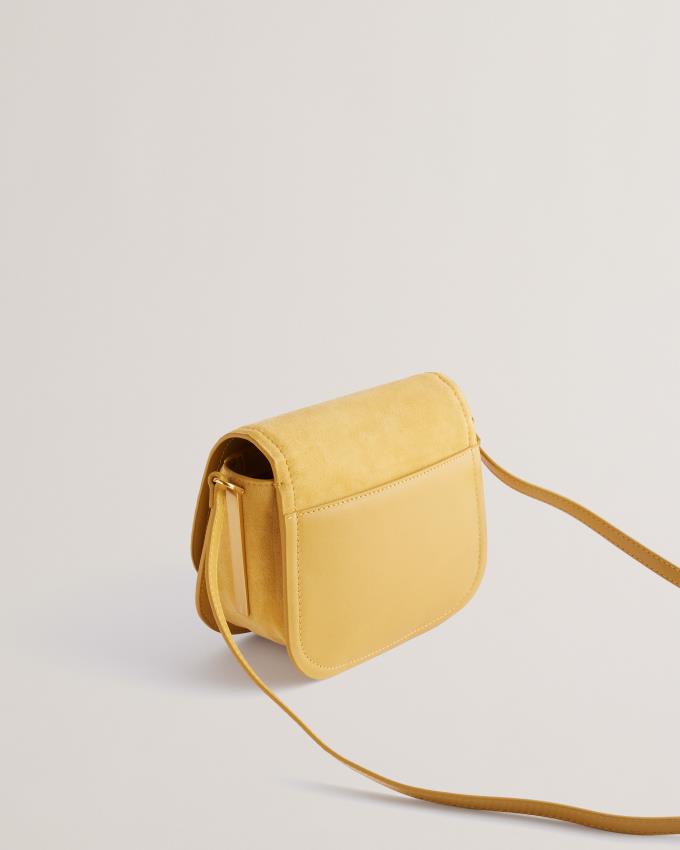 Torba Crossbody Damskie Ted Baker Satchel With Lock Detail Musztardowe Polska | PL-YJXCS0296