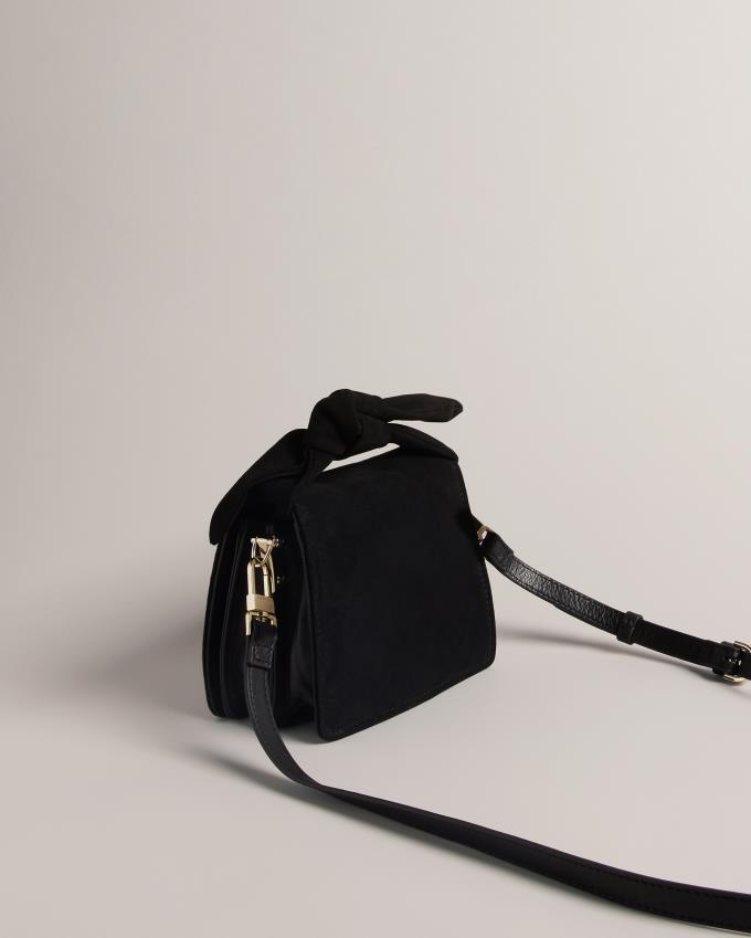 Torba Crossbody Damskie Ted Baker Soft Knot Bow Mini Czarne Polska | PL-MKRNH9064
