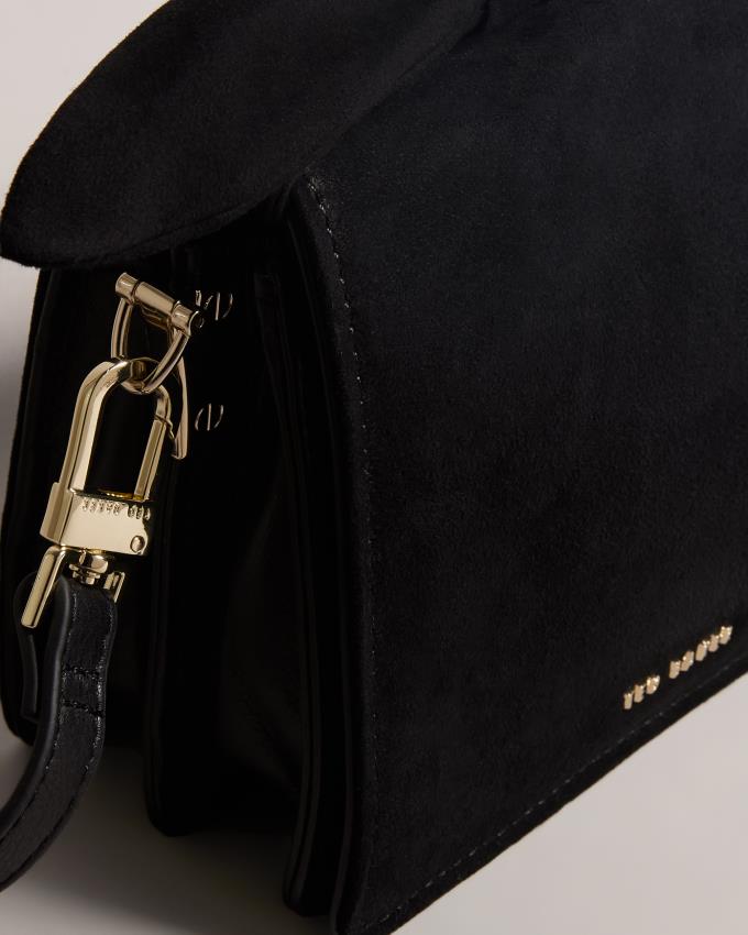 Torba Crossbody Damskie Ted Baker Soft Knot Bow Mini Czarne Polska | PL-MKRNH9064