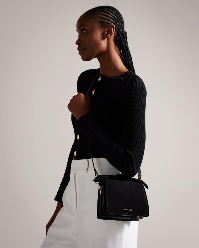 Torba Crossbody Damskie Ted Baker Soft Knot Bow Mini Czarne Polska | PL-MKRNH9064