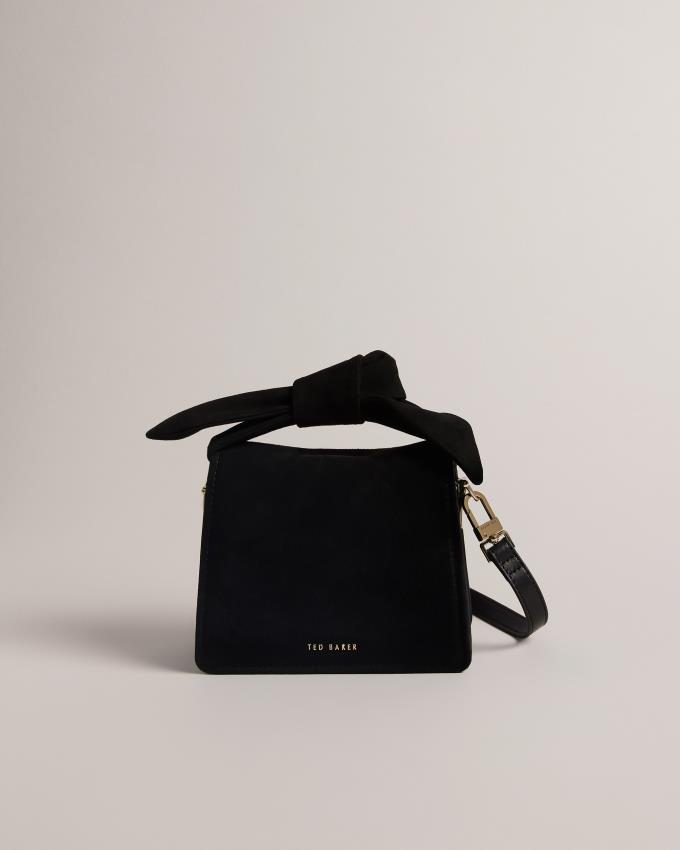 Torba Crossbody Damskie Ted Baker Soft Knot Bow Mini Czarne Polska | PL-MKRNH9064