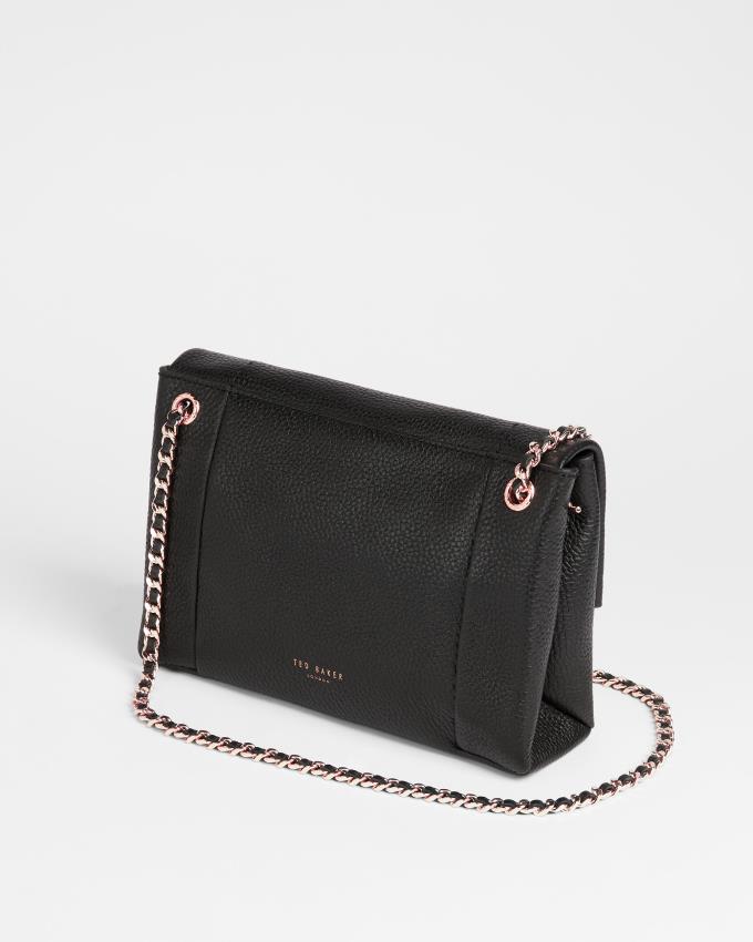 Torba Crossbody Damskie Ted Baker Unlined Soft Leather Czarne Polska | PL-OKZPD3140