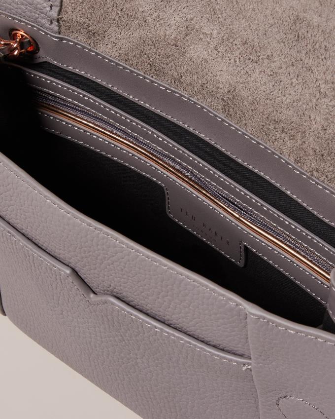 Torba Crossbody Damskie Ted Baker Unlined Soft Leather Szare Polska | PL-QDBGS0716