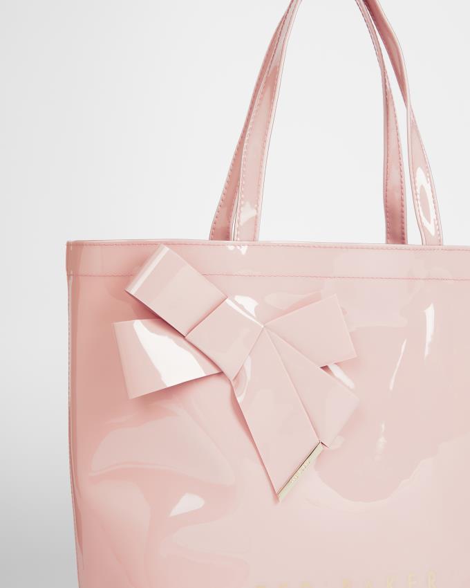 Torebka Damskie Ted Baker Knot Bow Large Icon Różowe Polska | PL-GSHOI8106