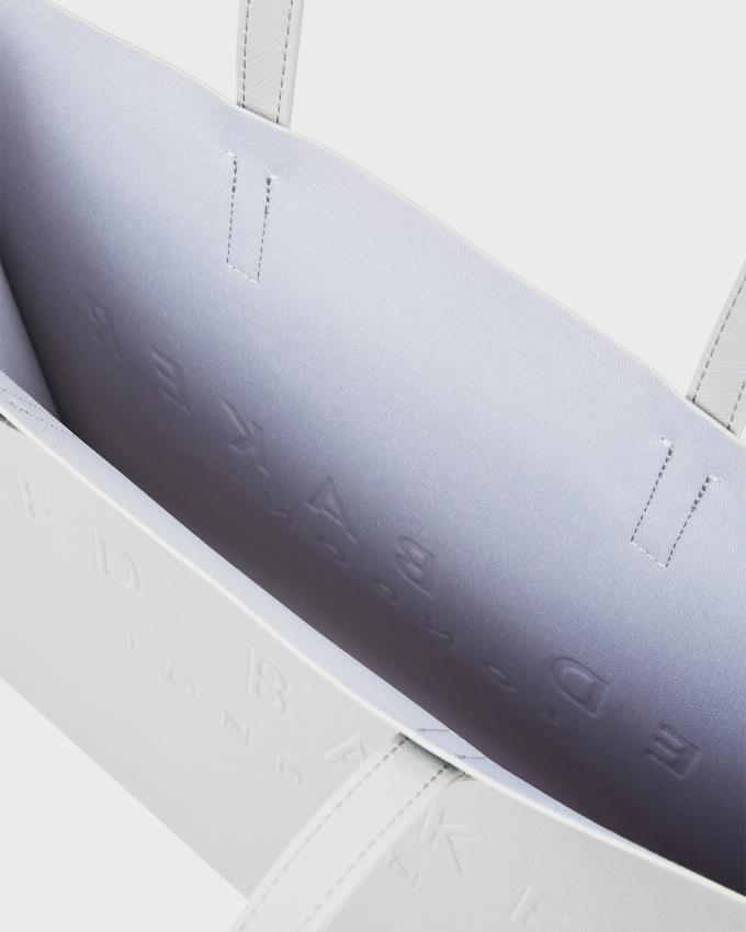 Torebka Damskie Ted Baker Large Crosshatch Icon Głęboka Szare Polska | PL-NQZMU4150