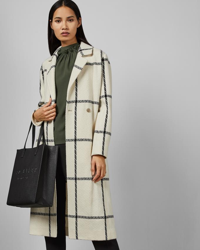 Torebka Damskie Ted Baker Medium Crosshatch Icon Czarne Polska | PL-NFGIM6408