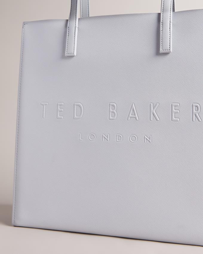 Torebka Damskie Ted Baker Medium Crosshatch Icon Głęboka Szare Polska | PL-YJINC1437
