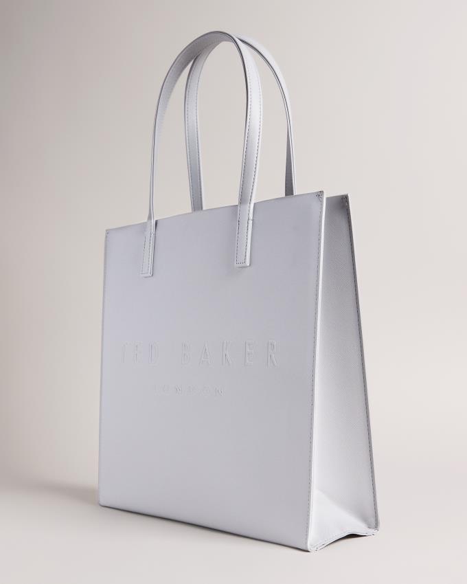 Torebka Damskie Ted Baker Medium Crosshatch Icon Głęboka Szare Polska | PL-YJINC1437