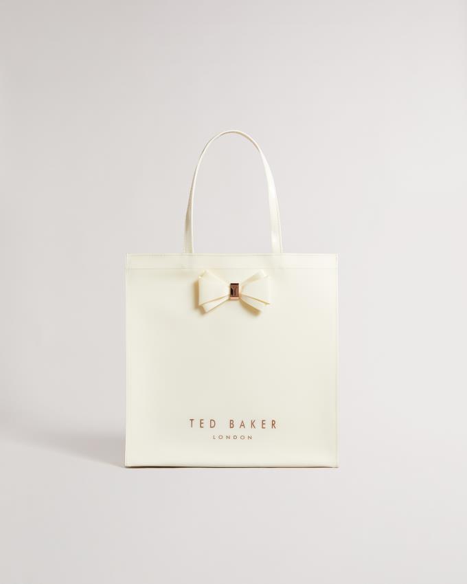 Torebka Damskie Ted Baker Plain Bow Large Icon Białe Polska | PL-ETLRJ2854