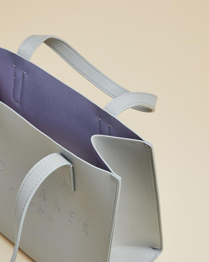 Torebka Damskie Ted Baker Small Crosshatch Icon Głęboka Szare Polska | PL-UYRJZ1798