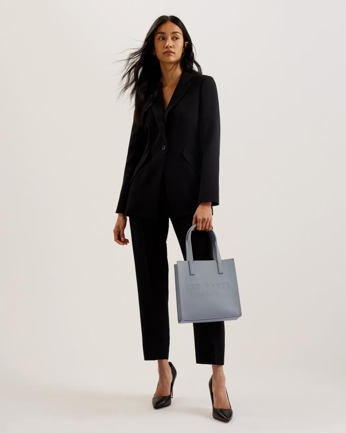 Torebka Damskie Ted Baker Small Crosshatch Icon Głęboka Szare Polska | PL-UYRJZ1798